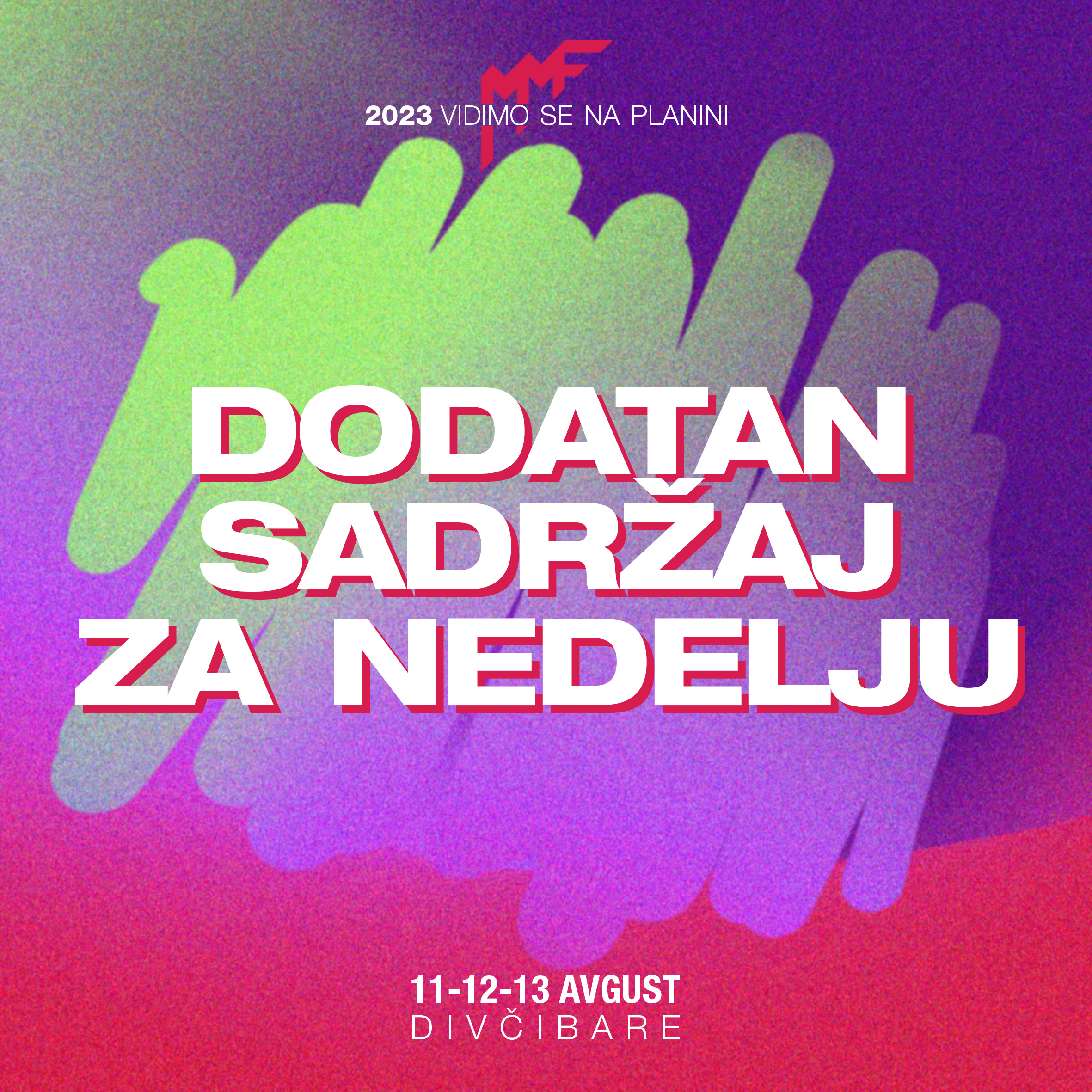 Dodatan sadržaj za nedelju